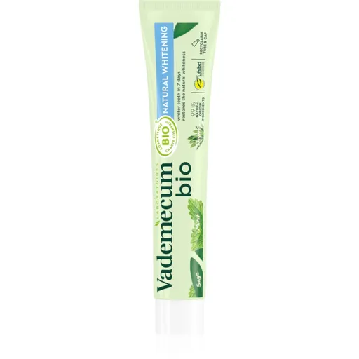 Vademecum BIO Natural Whitening bylinková zubná pasta s bieliacim účinkom 75 ml