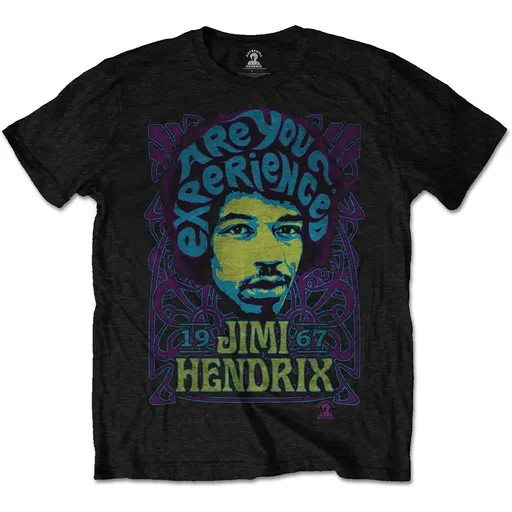 Jimi Hendrix tričko Experienced Čierna XXL