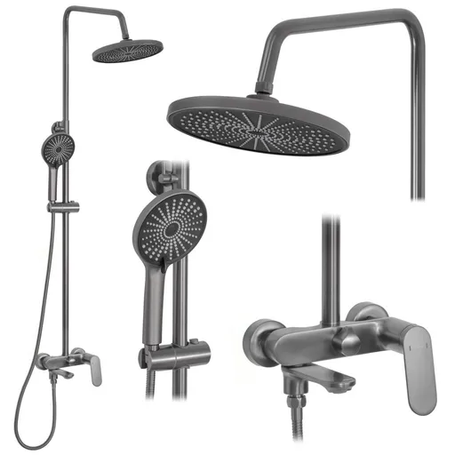 REA REA - Sprchový set Marco Gun Grey REA-P5600