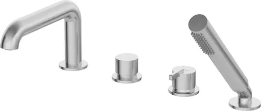 DEANTE - Silia nerez Vaňová batéria, 4otvorová, so sprchovacím setom BQS_F14M