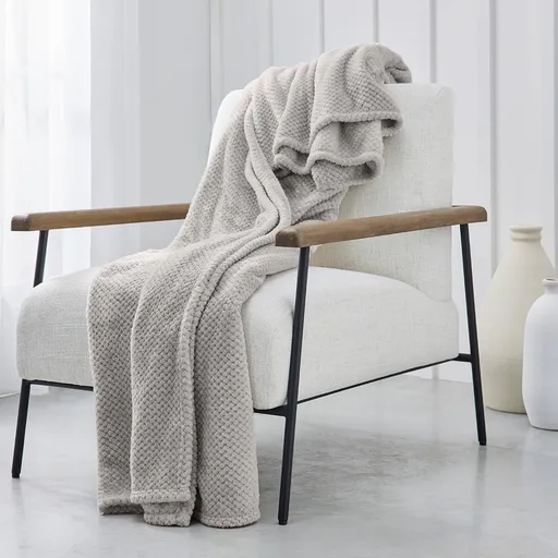 Fleecový žabkovaný pléd