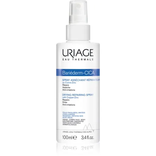 Uriage Bariéderm Cica Drying Repairing Spray vysušujúci reparatívny sprej s obsahom medi a zinku 100 ml