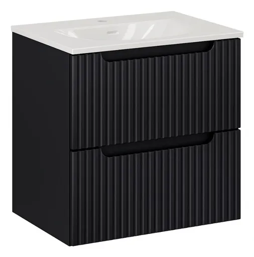 ArtCom Kúpeľňová skrinka s umývadlom NOVA Black U60/1 | 60 cm