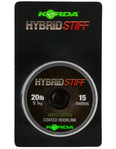 Korda náväzcová šnúra hybrid stiff 20 lb 15 m - gravel brown