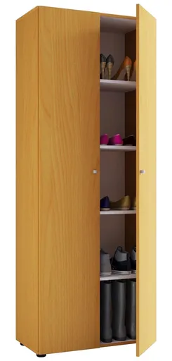 VCM Botník Vandol I s dvířky a 5 policemi, buk