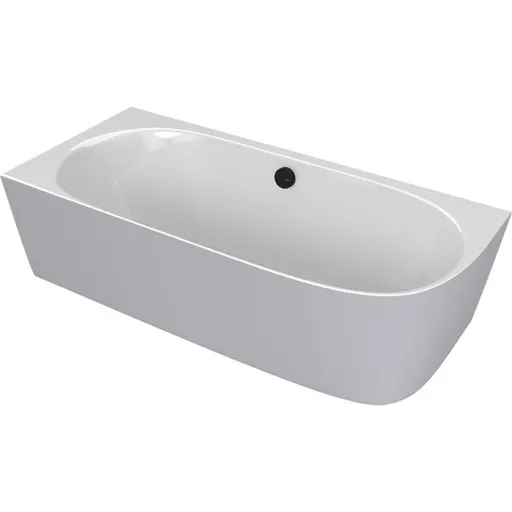 Polysan Sussi voľne stojaca vaňa 160x70 cm liaty mramor ľavá biela/sivá matná bílá/šedá matná 90191L.32