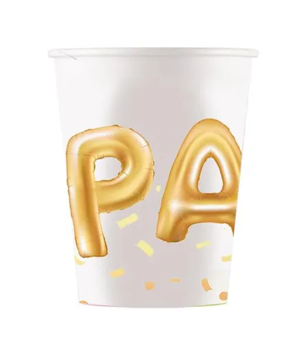 PROCOS Papierový téglik 200ml party 8ks