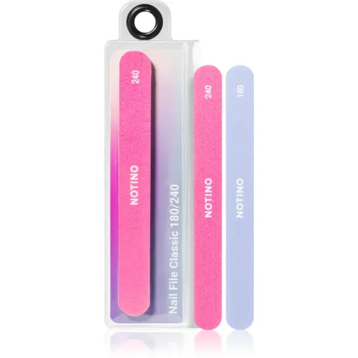 Notino Nail Tools Nail File Classic klasický pilník na nechty s dvomi hrubosťami Classic180/240 1 ks