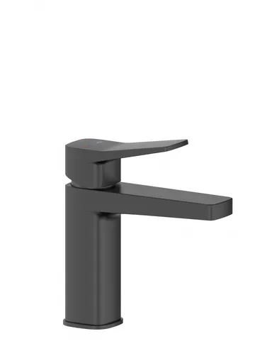 KFA - Batéria Malaga, umývadlová 35 mm, stojaca so spustom klik-klak, čierna 4522-825-81