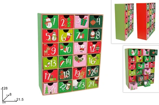 MAKRO - Kalendár vianočný rôzne farby