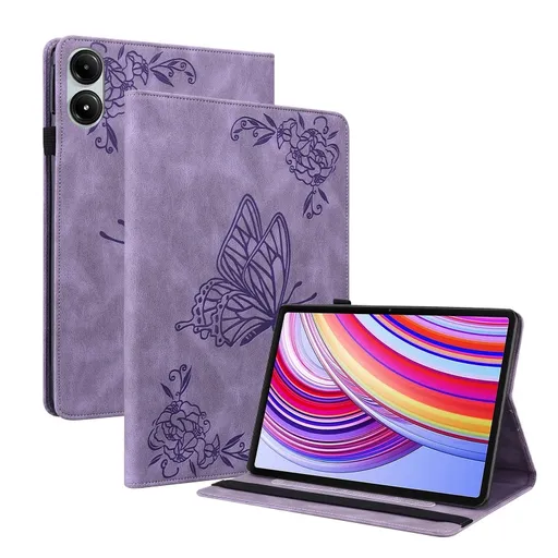 ART BUTTERFLY Zaklápacie puzdro pre Xiaomi Redmi Pad Pro / Pad Pro 5G fialové