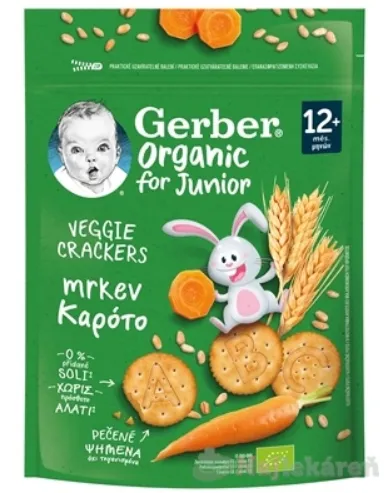 Gerber Junior Organic KREKRY s mrkvou 100g