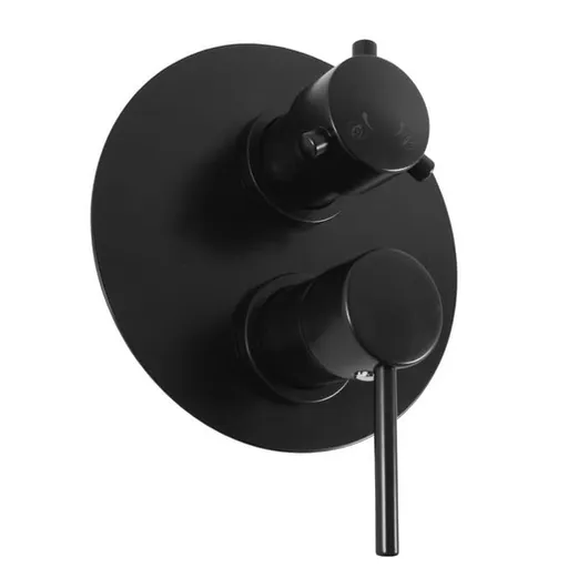 RAV SLEZÁK Seina sprchová a vaňová batéria s prepínačom čierna matná SE986KCMAT