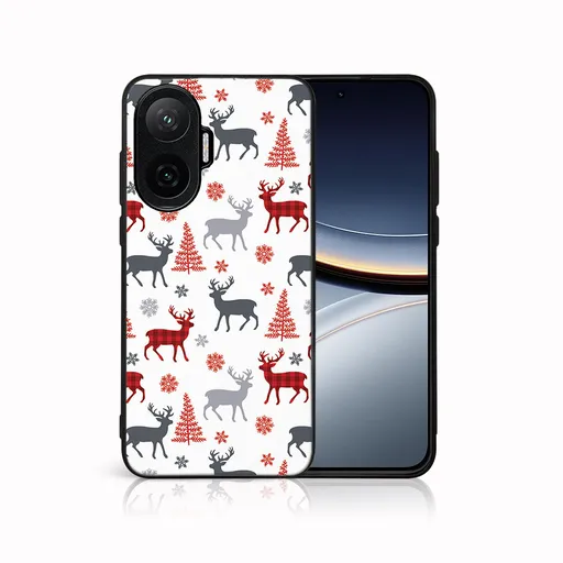 MY ART Kryt s vianočným dizajnom Xiaomi Poco F7 DEER (068)