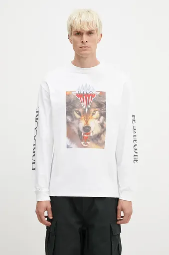 Bavlnené tričko s dlhým rukávom Aries Wolf Longsleeve Tee