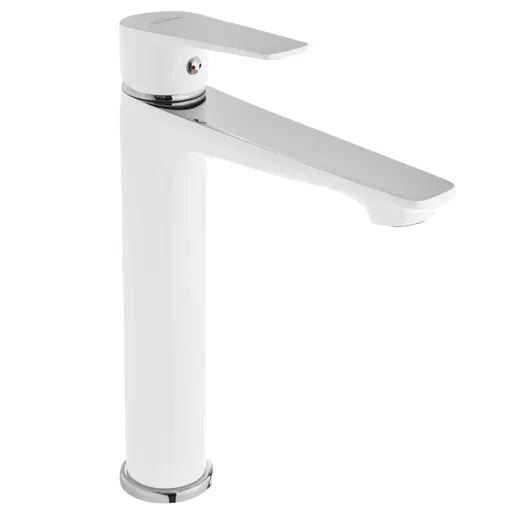 INVENA - Umývadlová batéria DOKOS biela/chróm BU-19-W02-V