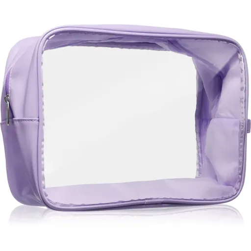 Notino Travel Collection Extra Large Clear Organizer transparentná kozmetická taštička XL Purple 27,5x20x12,5 cm 1 ks