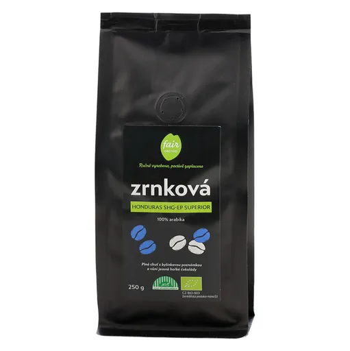FAIROBCHOD Zrnková káva Honduras SHG superior BIO 250 g