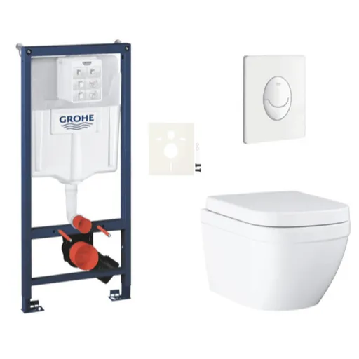Závesný wc set do ľahkých stien / predstenová montáž GROHE Euro Ceramic SIKOGRSEUSASH0