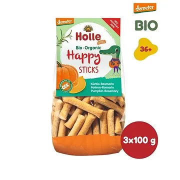HOLLE Happy tyčinky tekvica rozmarín 3× 100 g (7640161877122)