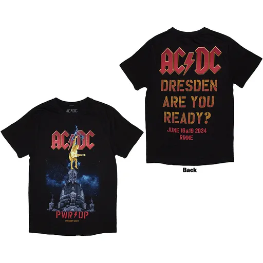 AC/DC tričko PWR-UP Dresden '24 Čierna S