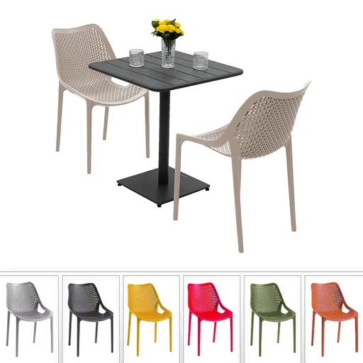 Záhradná zostava DUBLIN/RUBBY 1+2 (rôzne farby) šedá