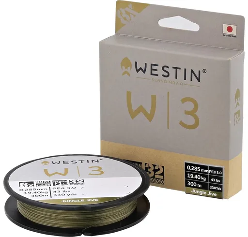 Westin splietaná šnúra w3 deadbait 8-braid deadbait jungle jive 300 m - 0,33 m 23,2 kg