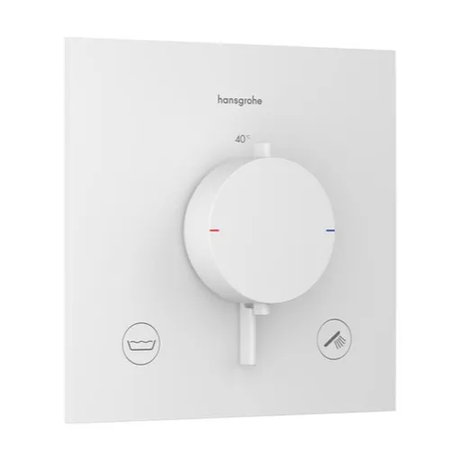Hansgrohe Ecostat Comfort E sprchová a vaňová batéria bez podomietkového telesa matná biela 33716700