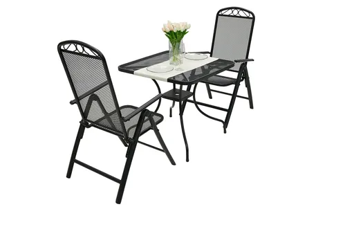 Kovová zostava OTTAWA 1+2 (80x80 cm)