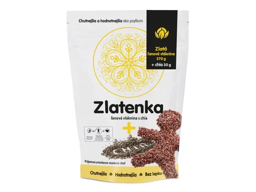 Zlatenka Ľanová vláknina a chia semienka 300g