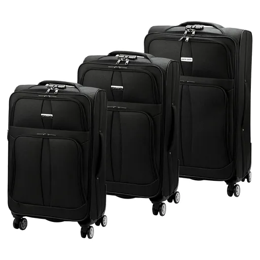 Sada cestovných kufrov Pierre Cardin – čierna, polyester (S, M, L) Pierre Cardin