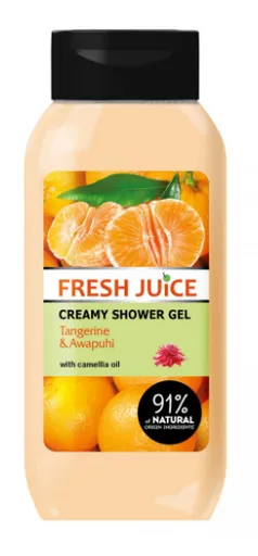 FRESH JUICE - Dámsky sprchový gél mandarínka a divoký zázvor, 0,4 L