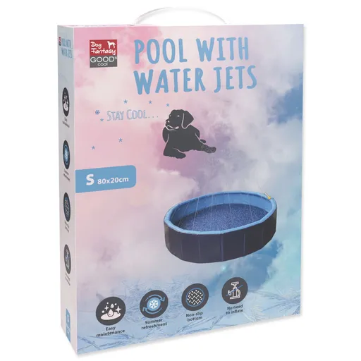 Bazénik Dog Fantasy s vodnými tryskami 80x20cm