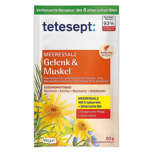 TETESEPT Morská soľ do kúpeľa Svaly a pohyb 80 g
