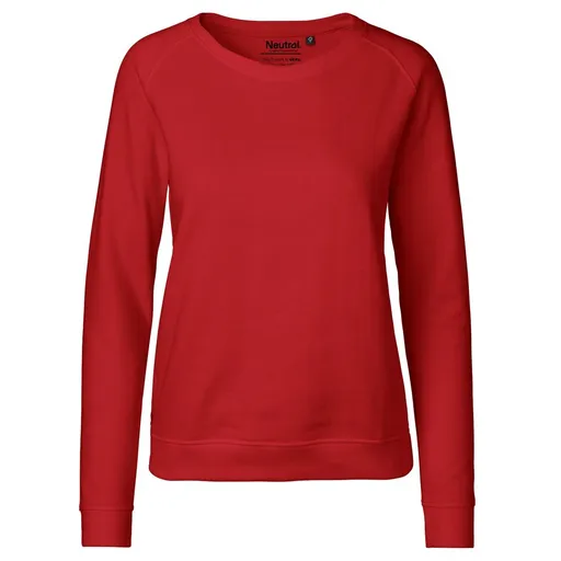 Neutral Dámska mikina z organickej Fairtrade bavlny - Červená | XS