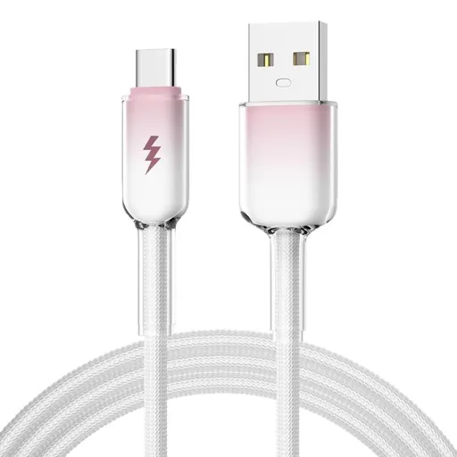 ENKAY GRADIENT 60W Kábel USB / USB Typ-C 1m ružový