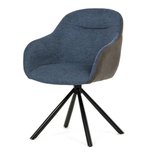 Jedálenská stolička Autronic 58x81 cm modrá látka DCH-Y1143 BLUE2