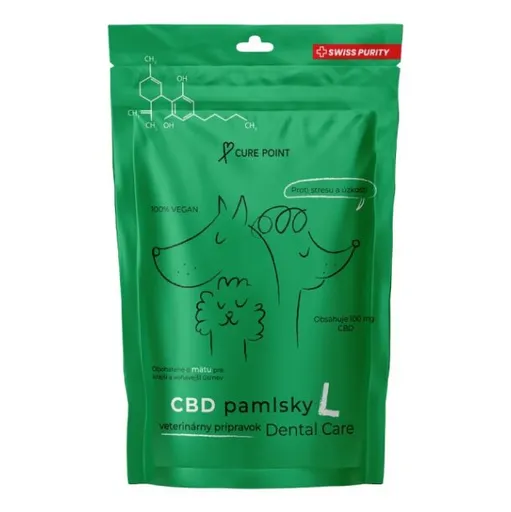 CURE POINT CBD Dental Care L Maškrty pre psov 100 g