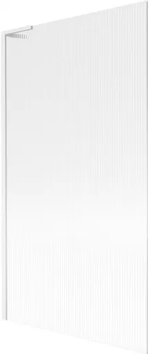 MEXEN/S - Next L vaňová zástena FIX 100 x 150, prúžky, biela 895-100-000-03-09-20
