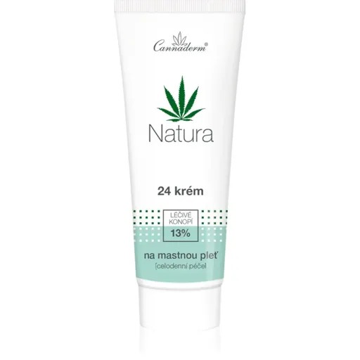 Cannaderm Natura Krém na mastnú pleť denný a nočný krém pre mastnú pleť 75 g