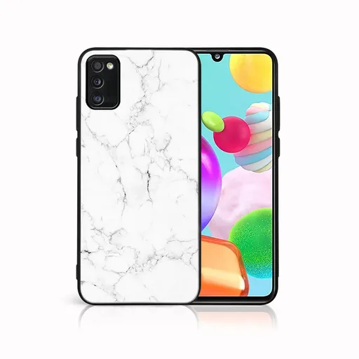 MY ART Ochranný obal pre Samsung Galaxy A41 WHITE MARBLE (144)