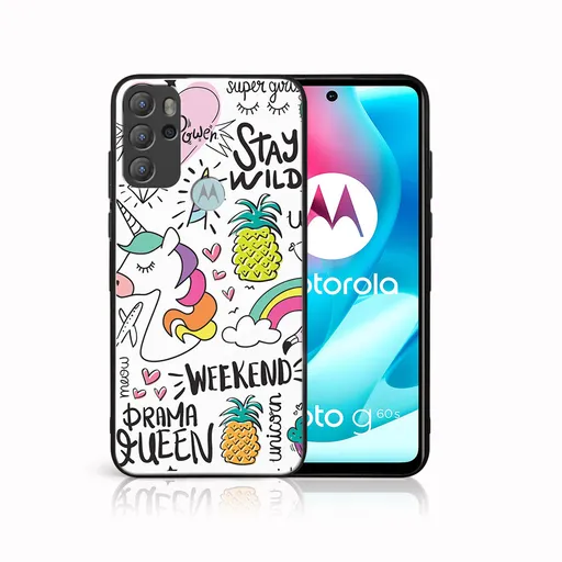 MY ART Silikónový obal Motorola Moto G60s UNICORN (063)
