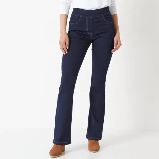 Bootcut džínsy pre vyššiu postavu