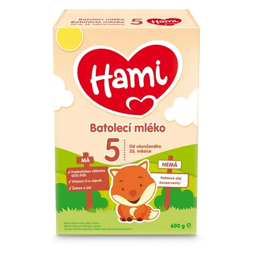 HAMI 5 Batoľacie mlieko od ukončeného 35.mesiaca 600 g