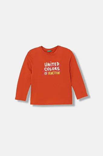 Detská bavlnená košeľa s dlhým rukávom United Colors of Benetton