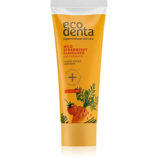 Ecodenta Green Wild Strawberry Flavoured zubná pasta pre deti bez fluóru 75 ml