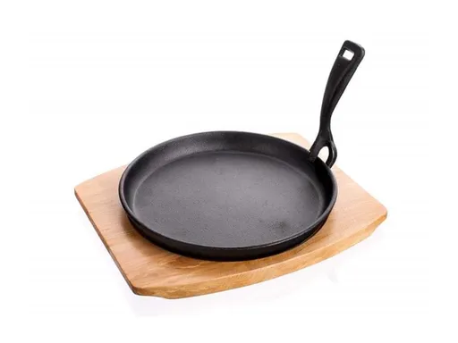 Panvica na drevenej doske BANQUET Grada 22cm