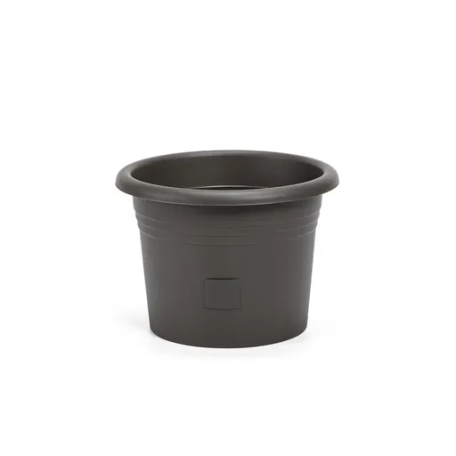 Plastia Samozavlažovací kvetináč Narza pr. 30 cm, antracit, pr. 30 cm