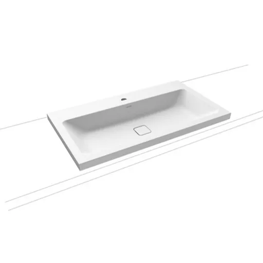 Kaldewei Cono umývadlo na dosku 3084 90x50 cm alpská biela otvor pre batériu, bez prepadu 902006013001