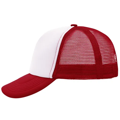 Myrtle Beach (Daiber) 5 panelová šiltovka MB070 - Biela / červená | uni